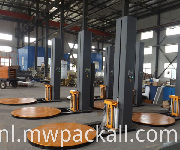 Hoogwaardige automatische pallet stretch-inpakmachine met pre-trok tot 250%